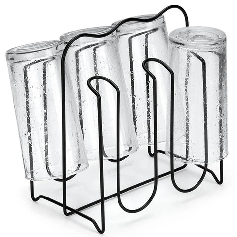 Conjunto 3 Organizadores Porta Copos Suporte de Mesa Bancada Cozinha Preto Arthi Conjunto 3 Organizadores Porta Copos Suporte de Mesa Bancada Cozinha Preto Arthi