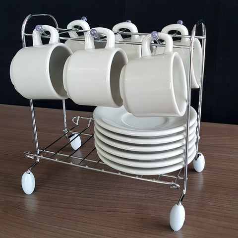 Kit Aramados Para Cozinha Porta Xícaras Pires Suporte Pratos Kit Aramados Para Cozinha Porta Xícaras Pires Suporte Pratos