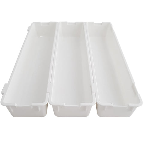 Organizador Multiuso De Gavetas Para Talheres Armário 3 Peças De Encaixe Organizador Multiuso De Gavetas Para Talheres Armário 3 Peças De Encaixe