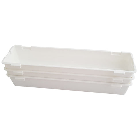 Organizador Multiuso De Gavetas Para Talheres Armário 3 Peças De Encaixe Organizador Multiuso De Gavetas Para Talheres Armário 3 Peças De Encaixe