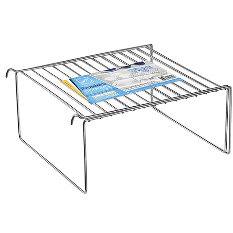 Prateleira Extensível Aramado Organizador De Armário Cromado Prateleira Extensível Aramado Organizador De Armário Cromado