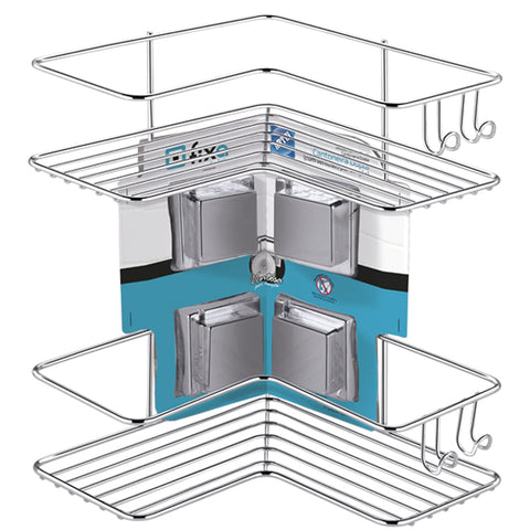 Suporte Porta Shampoo Sabonete Duplo Fixação Com Ventosa Suporte Porta Shampoo Sabonete Duplo Fixação Com Ventosa