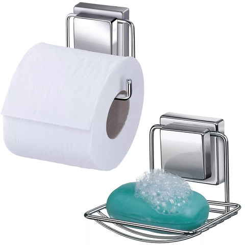 Acessórios Para Banheiro Saboneteira E Papeleira De Ventosas Acessórios Para Banheiro Saboneteira E Papeleira De Ventosas