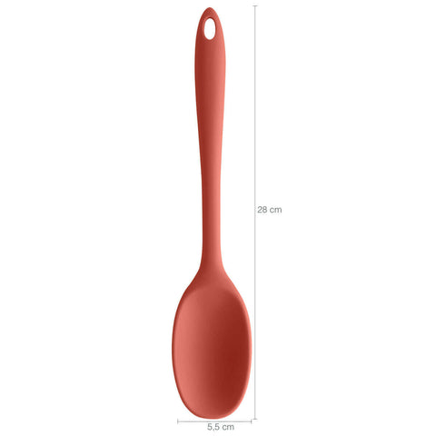 Conjunto De 5 Talheres De Silicone Utensílio De Cozinha Ou Terracota Conjunto De 5 Talheres De Silicone Utensílio De Cozinha Ou Terracota