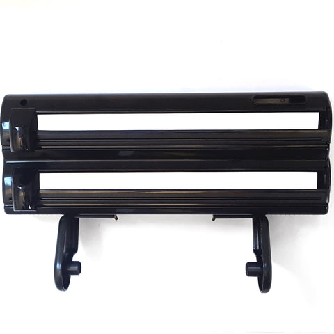 Porta Rolos Maxroll 3x1 Com Cortadores Aluminio Toalha Pvc Preto Porta Rolos Maxroll 3x1 Com Cortadores Aluminio Toalha Pvc Preto