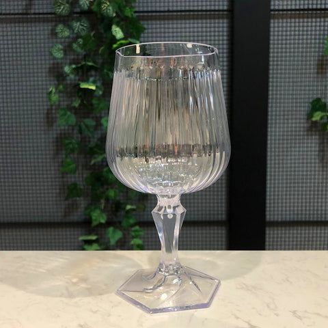 Taça Para Água Vinho Suco 350ml Plástico UZ Axé Transparente Bebidas