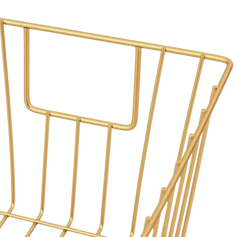 Cesto Aramado Multiuso Cesto Organizador Retangular Dourado Arthi Cesto Aramado Multiuso Cesto Organizador Retangular Dourado Arthi