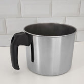 Leiteira Caneca Inox Fervedor Grande 2 Litros Com Cabo Baquelite Zanella
