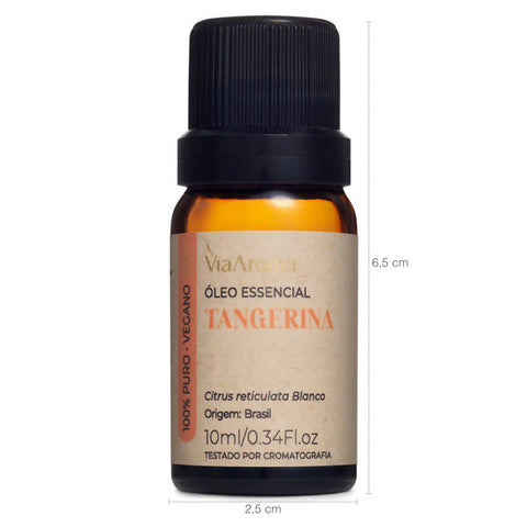 Óleo Essencial Para Aromatizador 100% Natural Via Aroma 10ml Tangerina