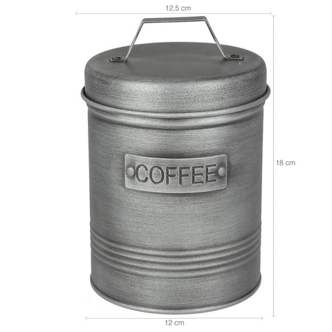 Pote para Café 1,50L Lata Coffee Porta Condimentos em Aço Soho Yoi Grafite Pote para Café 1,50L Lata Coffee Porta Condimentos em Aço Soho Yoi Grafite