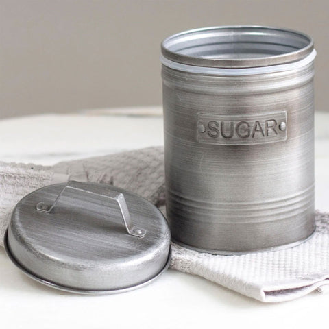 Pote para Açúcar 1,50L Lata Sugar Porta Condimentos em Aço Soho Yoi Grafite Pote para Açúcar 1,50L Lata Sugar Porta Condimentos em Aço Soho Yoi Grafite