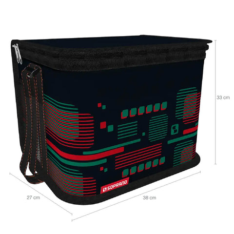 Bolsa Térmica Cooler 30 Litros Soprano Dobrável a Melhor Vermelha