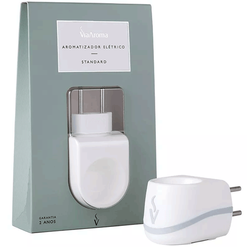 Aromatizador Elétrico Difusor Via Aroma Standard Luxo Branco