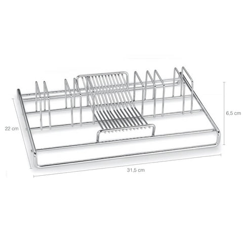 Suporte Organizador de Talheres Elegance 60 Peças Cromado Para Cozinha