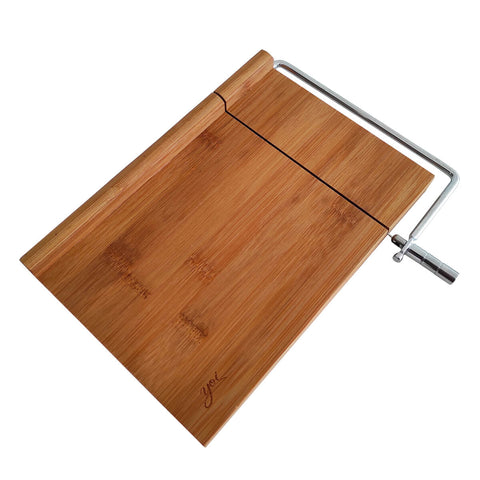 Tábua Bambu Para Queijo Com Guilhotina Fio De Corte Cozinha