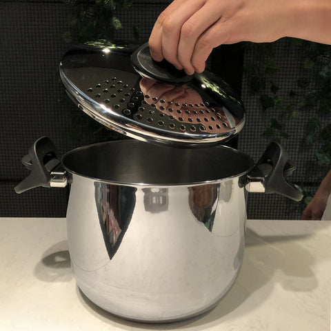 Panela Espagueteira 5L Aço Inox Escorredor Massa Macarrão Legumes Vivace Forma