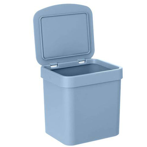 Lixeira para Pia de Cozinha de Plástico 4,7L Azul Glacial Ou