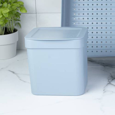 Lixeira para Pia de Cozinha de Plástico 4,7L Azul Glacial Ou