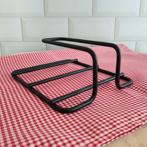 Porta Guardanapo De Mesa Aramado Suporte Para Guardanapos Preto Fosco Stolf