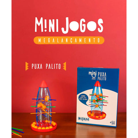 Jogo Infantil Puxa Palito Mini Jogos Dican Brinquedos Divertidos  Colorido