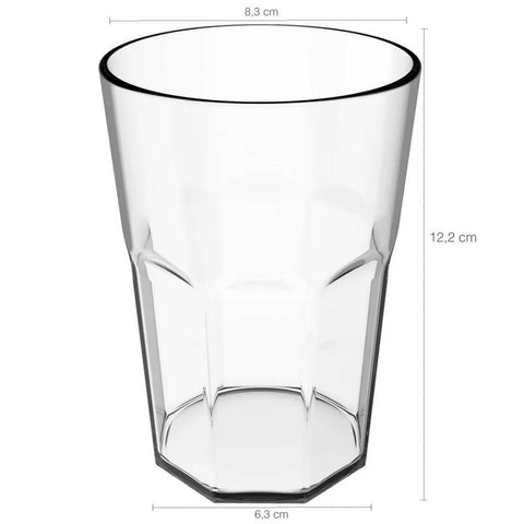 Conjunto Jarra 1,8 Litros e 4 Copos 400ml de Plástico para Servir Água Suco OU Natural