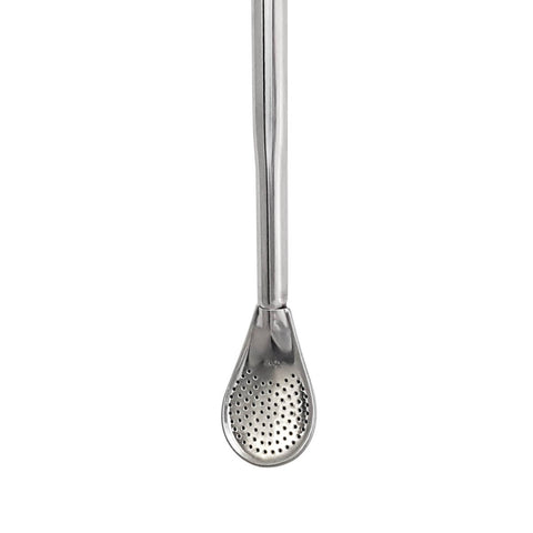 Bomba Para Mate Chimarrão ou Terere 24cm Inox Ouro 18k Pera Violão