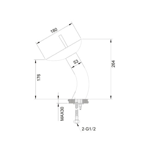 Torneira Bica Alta Misturador Monocomando De Mesa Cascata