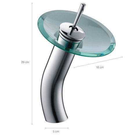 Torneira Bica Alta Misturador Monocomando De Mesa Cascata