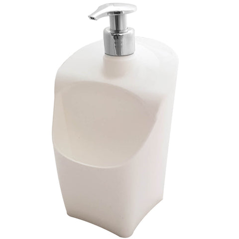 Dispenser Porta Detergente E Esponja Organizador De Pia Uz Branco