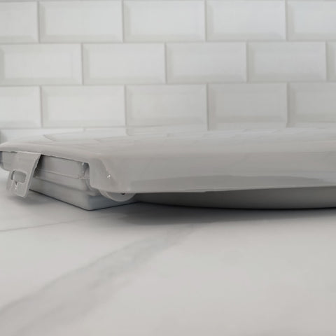 Assento Sanitário Almofadado para Vaso Sanitário Banheiro Clássico Cinza Sanremo
