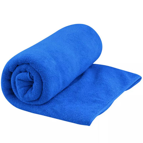 Toalha De Secagem Rápida Tek Towel Sea To Summit Média Com Alça E Estojo Azul