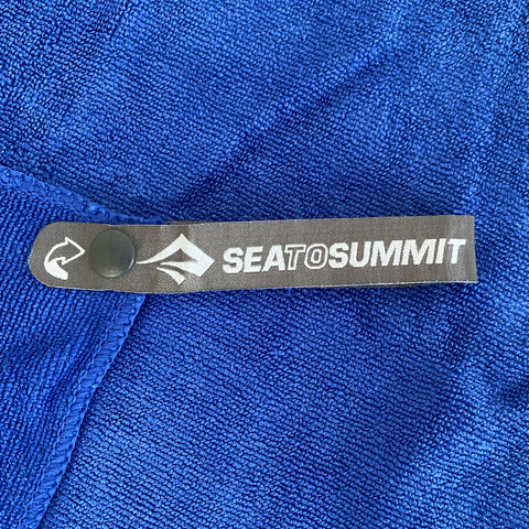 Toalha De Secagem Rápida Tek Towel Sea To Summit Média Com Alça E Estojo Azul