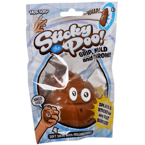 Sticky Ball Meleca Brinquedo Anti Stress que Gruda Sticky the Poo Dican Cocô Surpreso