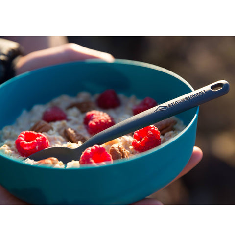 Kit 3 Talheres Para Camping Com Mosquetão Sea To Summit Garfo Faca E Colher