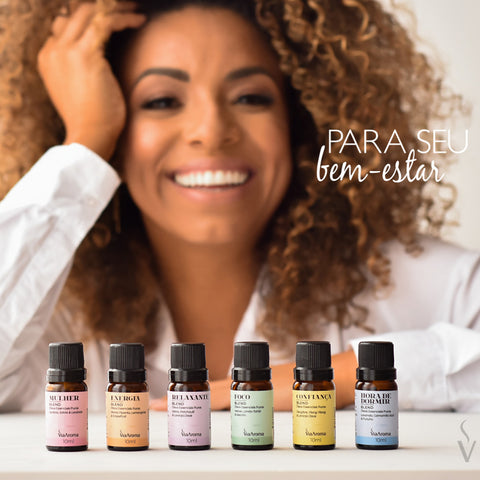 Blend De Óleos Essenciais Para Aromatizador Elétrico 10ml Via Aroma Foco