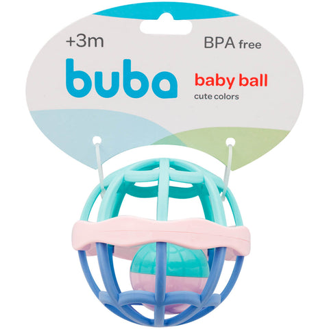 Baby Ball Bolinha de Bebê Chocalho Brinquedo Colorido Sortido 3 Meses Buba