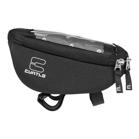 Bolsa De Guidão para Bicicleta Curtlo Bag Bike Impermeável Touch Phone Plus 0,5L Preto