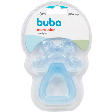 Mordedor para Bebê com Água Buba Massageador de Gengiva Azul