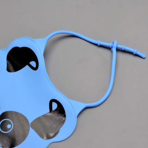 Babador de Silicone com Pega Migalhas para Bebê Buba Cachorrinho Azul