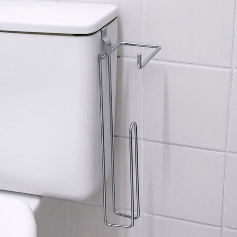 Suporte Porta Papel Higiênico Triplo para Caixa Acoplada Banheiro Cromado Stolf