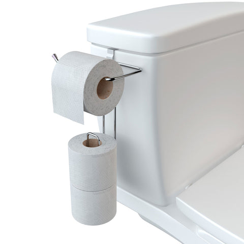 Suporte Porta Papel Higiênico Triplo para Caixa Acoplada Banheiro Cromado Stolf