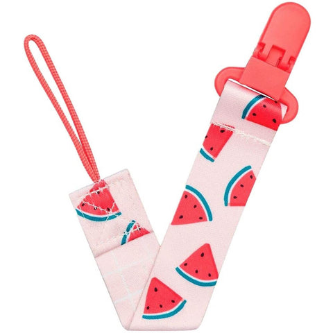 Prendedor de Chupeta Buba com Clipe de Prender Melancia Vermelho