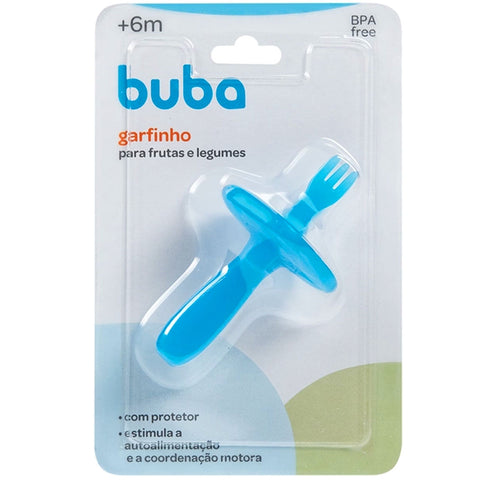 Garfinho Infantil com Limitador para Frutas e Legumes Buba Colorido