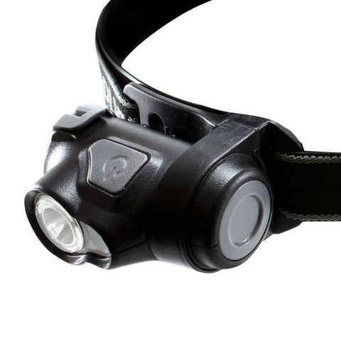 Lanterna Tática de Cabeça 2 Led Boost Nautika 130 Lúmens Acionamento em 3 Tempos Preta