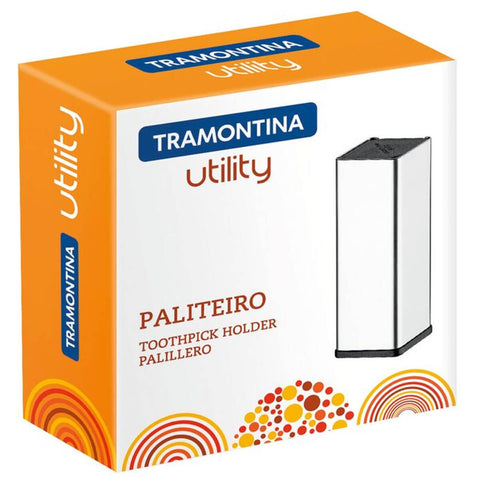 Paliteiro Tramontina Utility Suporte para Palitos de Dente Aço Inox