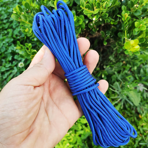 Corda Sobrevivência 39Kg Paracord 425 libras Natureza Aventura 10 Metros Resistente 3mm