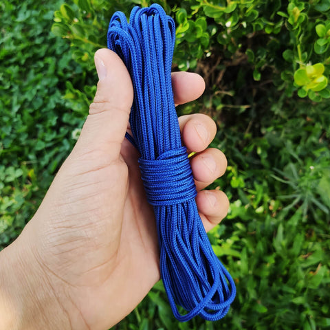 Corda Sobrevivência 39Kg Paracord 425 libras Natureza Aventura 10 Metros Resistente 3mm