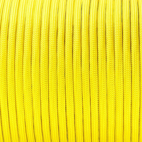 Paracord 550 Libras 4mm Corda De Sobrevivência Tática Militar 10 Metros 366kgf Amarelo