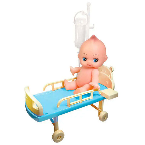 Kit Médico Pequenos Doutores com Luz e Som Interativo Fênix Brinquedos Azul