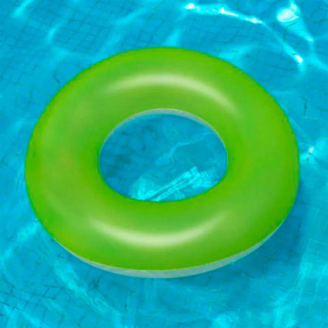 Boia para Piscina Inflável Circular 91cm Adulto Redonda 45kg Bestway Verde Neon